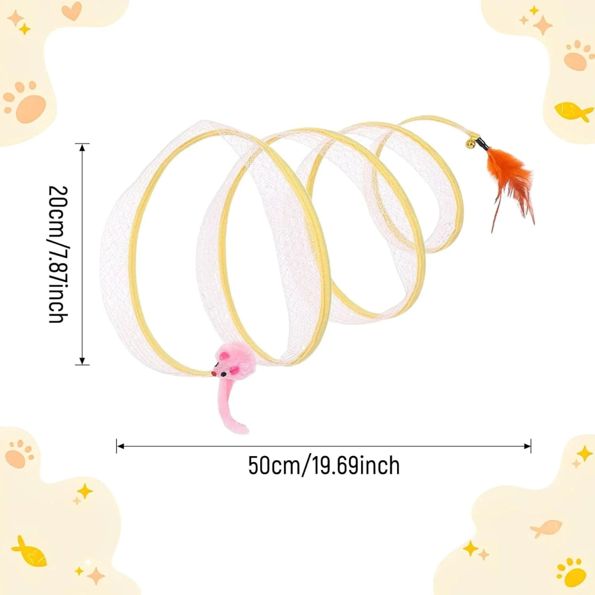 Túnel Espiral Gato - Everlace