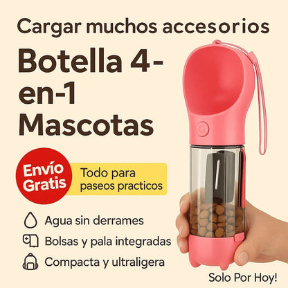Botella 4‑en‑1 Mascotas - Everlace