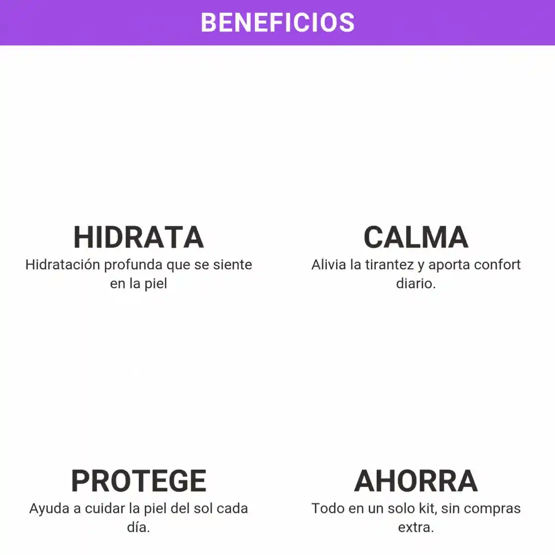 Kit x3 Anti - Resequedad - Everlace