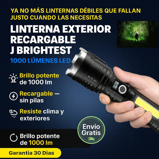 Linterna Exterior 1000 Lúmenes LED - Everlace