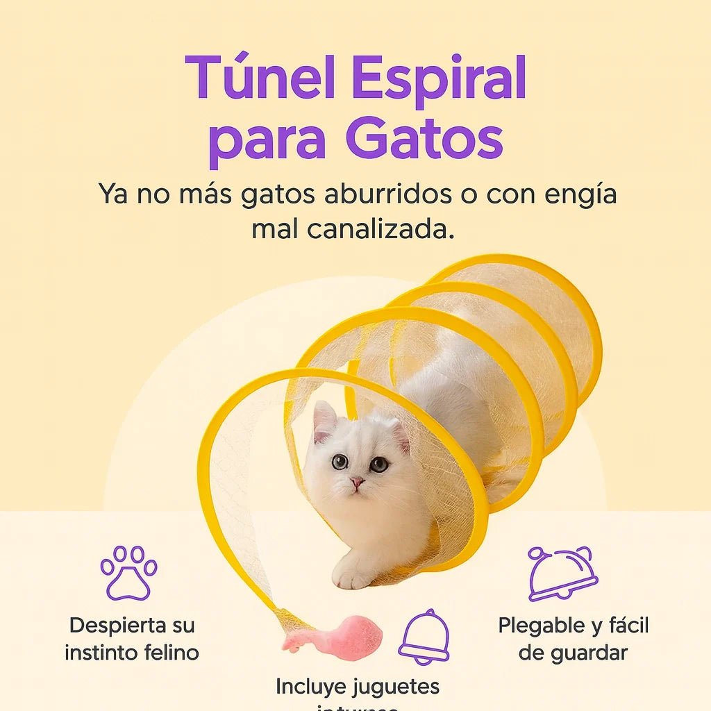 Túnel Espiral Gato - Everlace